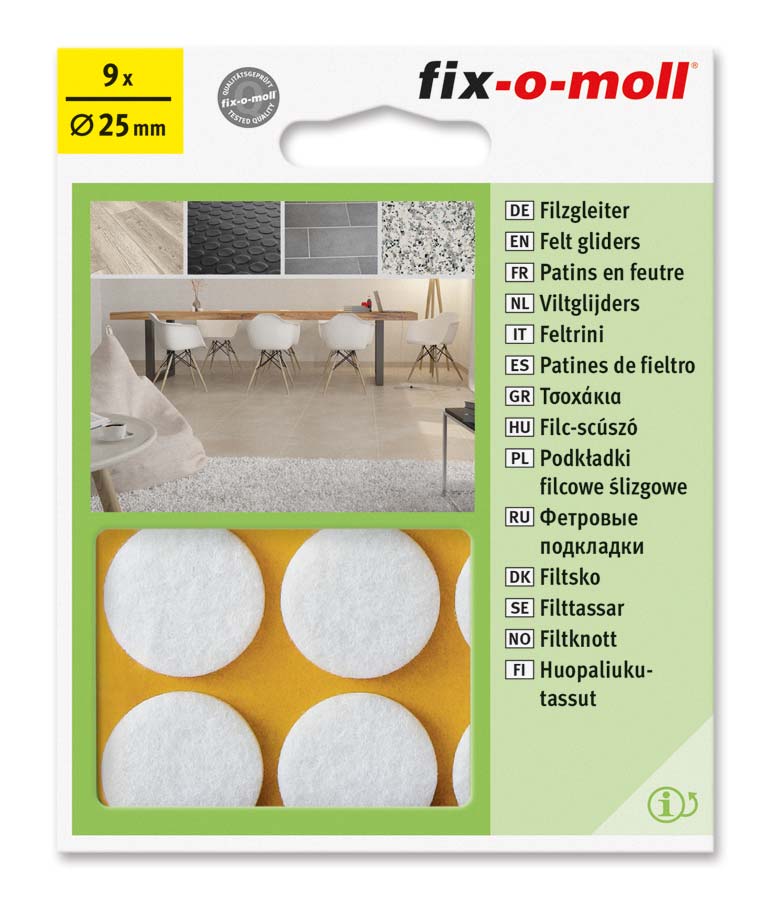 Podložki iz filca, okrogli