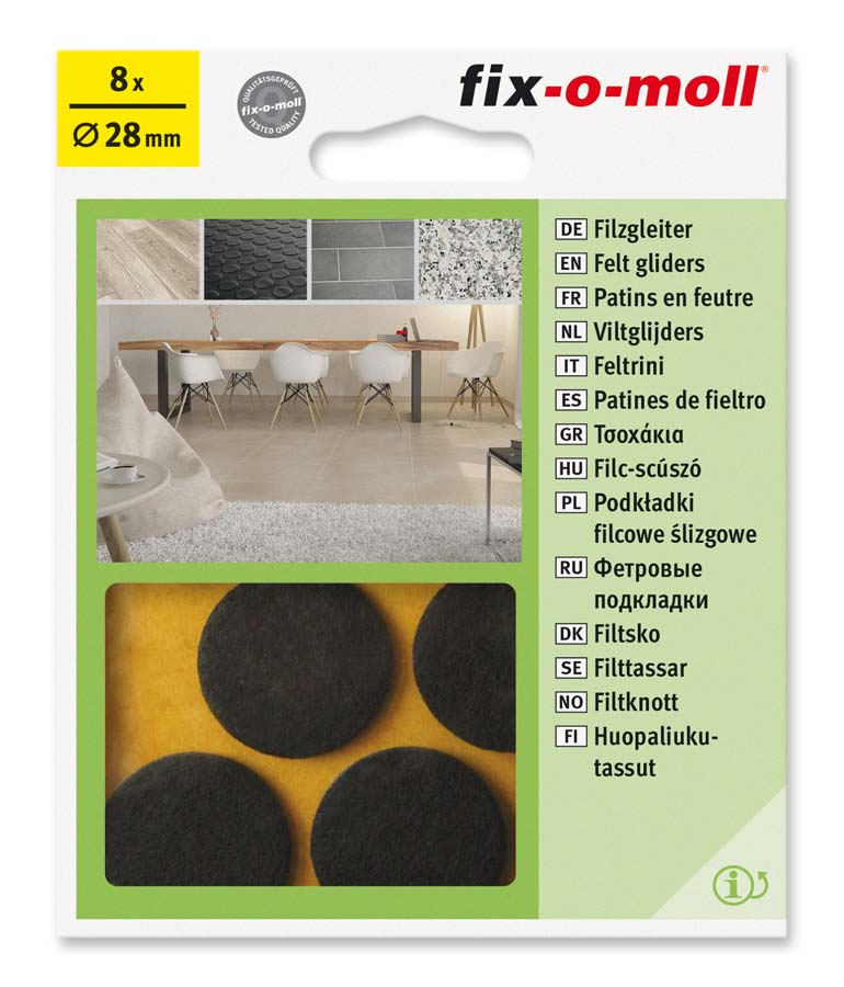 Podložki iz filca, okrogli