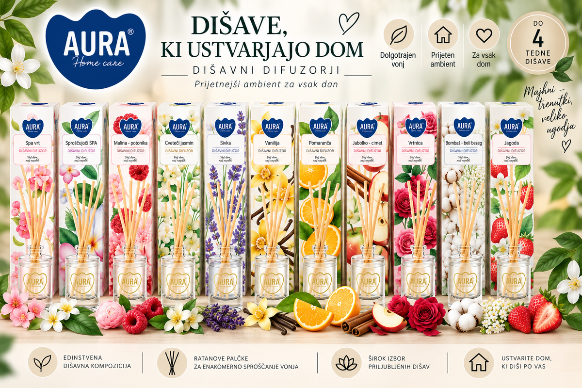 Osvežilec zraka - Difuzor Palčke več vonjev