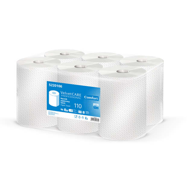 VELVET CARE Papirnate brisače v roli, 2-slojne