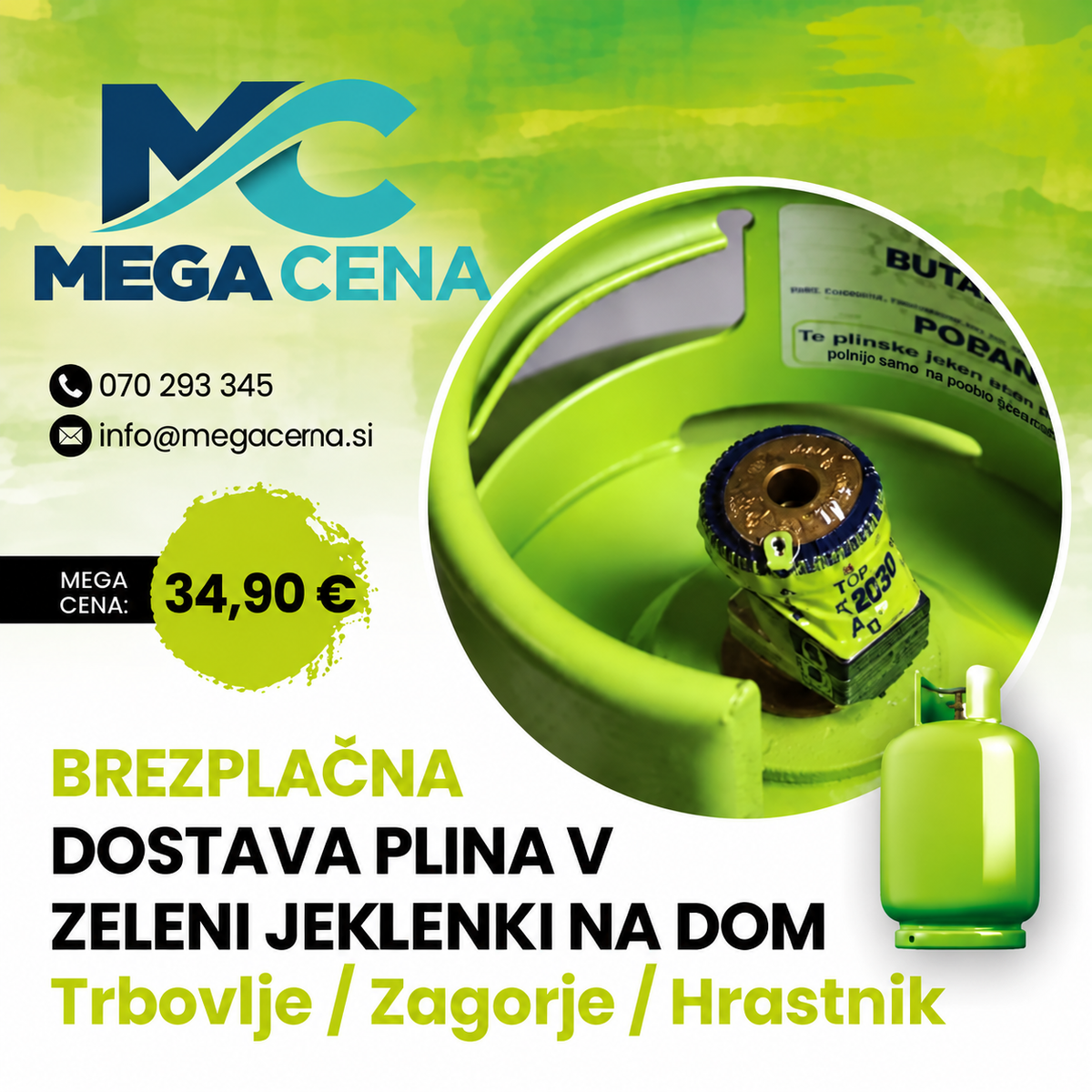 PLIN V ZELENI ali RUMENI JEKLENKI - monžna brezplačna dostava Trbovlje-Zagorje-Hrastnik