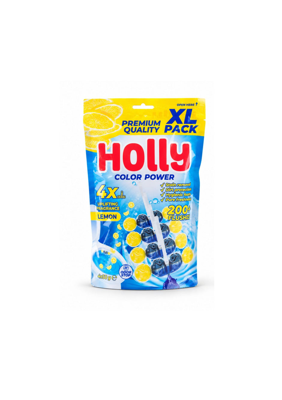 HOLLY COLO POWER - WC osvežilec (XL-pakiranje, 4x50g)