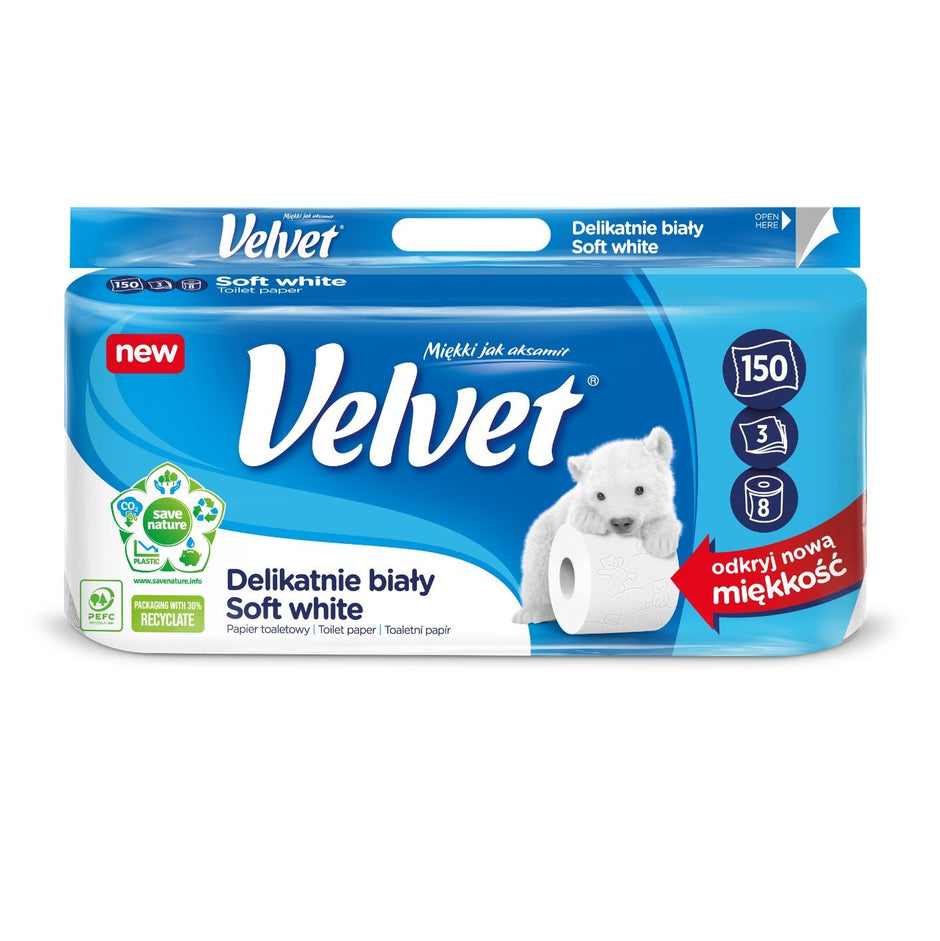 Velvet Soft White Toaletni papir
