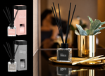 Premium diffuzor- osvežilec prostora z ratanivimi palčkami v elegantnem pakiranju